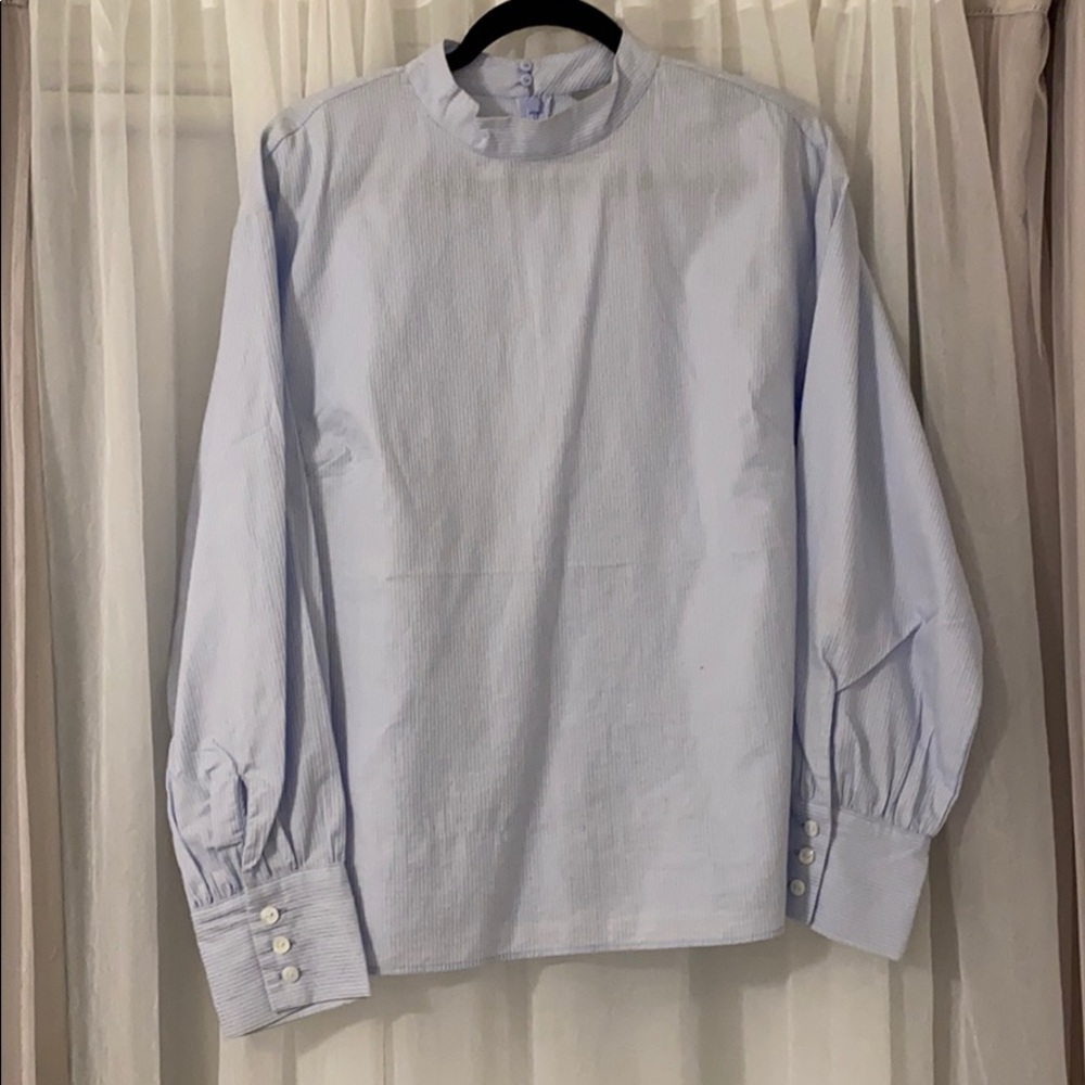 h&m stripped blouse